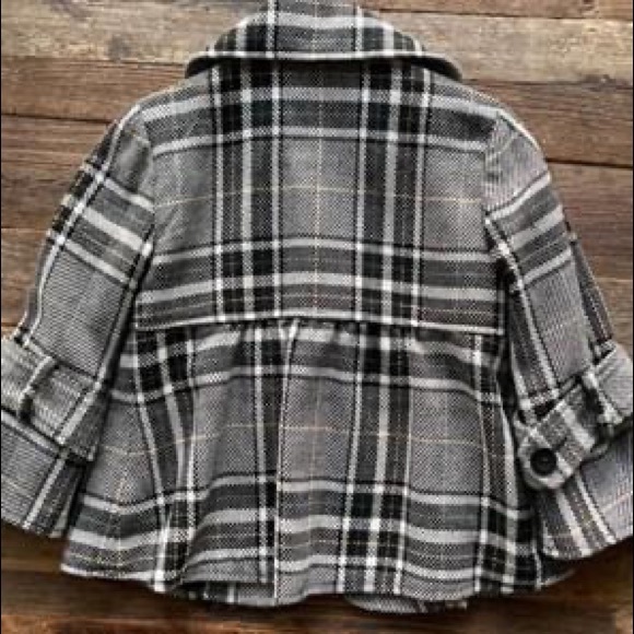 Plaid peplum jacket - Picture 2 of 2